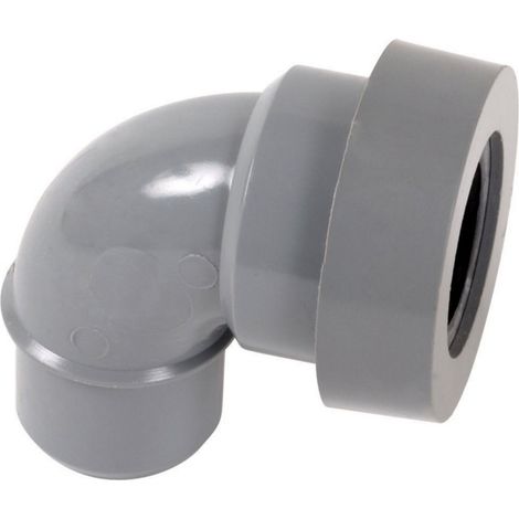 Nicoll – Coude PVC évacuation mâle-femelle 87°30 Ø50 – Joint pour sortie appareil sanitaire – Classement feu NF-M1 (1/3)