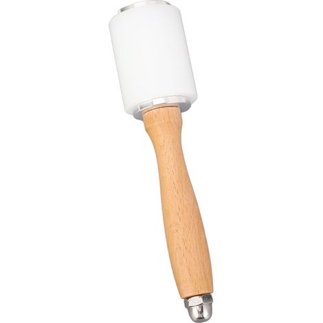 Lederschnitzhammer mit Holzgriff, professionelles Werkzeug zum Prägen und Nähen von Rindsleder, gerade (1/5)