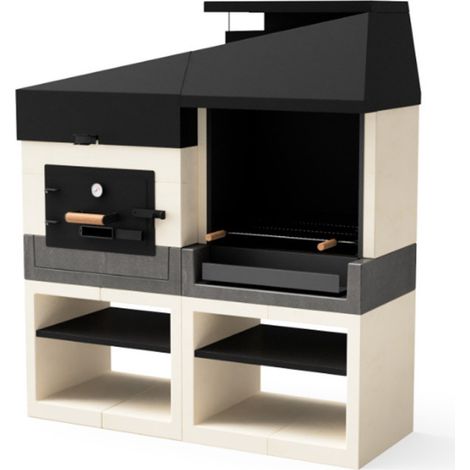 Kit barbecue e forno da incasso Otte 168x63x192 cm  Barbecue in cemento per giardino esterno (1/5)