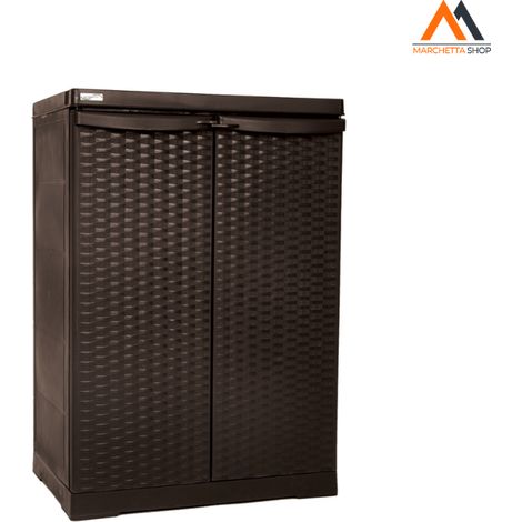ARMADIO BASSO 'RATTAN WENGE' cm L 65x P 45x H 91