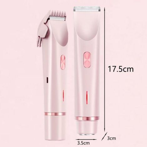 Tondeuse Électrique - Double Tête - Étanche IPX7 - Pour Femme - Rechargeable - Affichage Numérique - 1 Pièce (1/5)