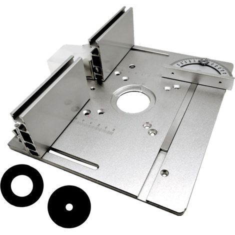 [JAMAIS UTILISÉ]Plaque d'insertion pour table de défonceuse 2 en 1, plateau rabattable pour établi de menuisier et machine à affleurer électrique (1/5)