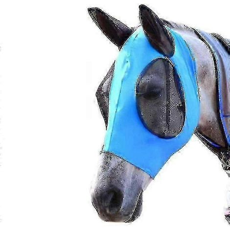 Masques anti-mouches pour chevaux, respirants, anti-moustiques, élastiques, décoratifs, avec oreilles, maille fine, 2025
