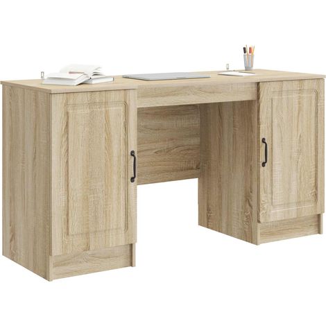 Maison Exclusive - Schreibtisch Sonoma-Eiche 142,5 x 50 x 75 cm H