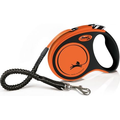 Laisse Xtreme S Tape 5m orange Flexi XT10T5-251-OR