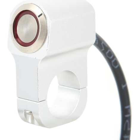 Ensemble de bouton marche/arrêt LED pour phares et feux antibrouillard, en acier inoxydable de 22 mm / 0,9 po, sur guidon (1/5)