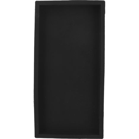 Bandeja de almacenamiento de silicona, gel de sílice, bandeja clasificadora para la cocina, bandeja organizadora de cosméticos para el baño o tocador, negra, tamaño pequeño