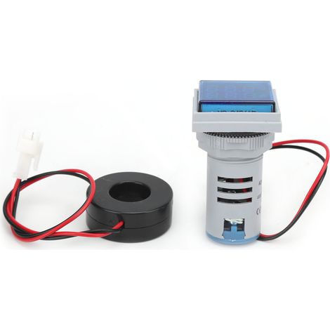 AD16-22FVA 2 en 1 voltmètre ampèremètre tension compteur de courant testeur indicateur de mesure bleu