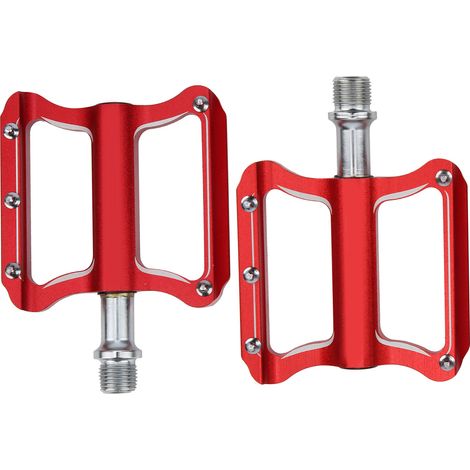 Pédales à roulements GUB GC020‑DU en alliage d'aluminium pour vélo de route, pièces détachées pour vélo, rouge (1/5)