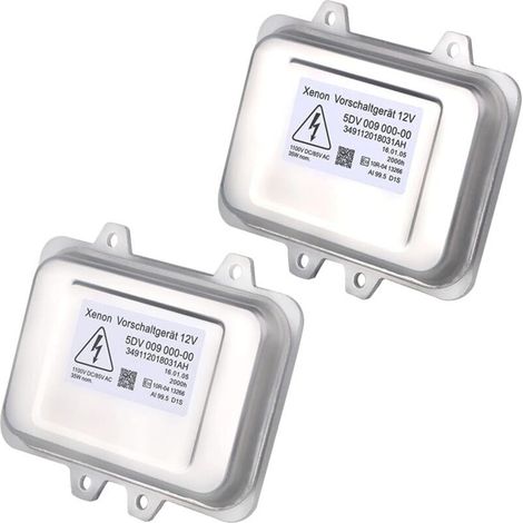 Balasto de faro de xenón HID de repuesto para 5DV 009 000-00 5DV009000 Compatible con Cadillac Escalade BMW E60 Town & Country Serie 5 Jaguar Volkswagen Lincoln Chrysler (juego de 2) (1/5)