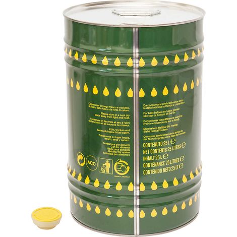 LATTA IN METALLO PER OLIO 25L