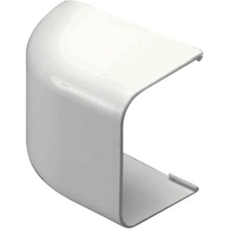 First Plast – Bouchon de finition esthétique pour goulotte électrique 80 x 60 mm – Couleur blanche – Protection contre la poussière et débris