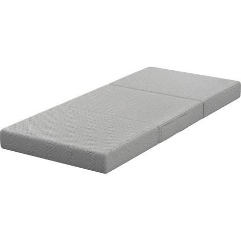 Matelas pliable 200x90cm épaisseur 15cm matelas sol transportable housse lavable certifié Oeko-Tex (1/4)
