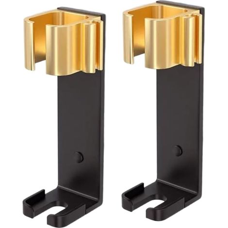 Set aus 2 Wandhalterungen für Lockenstäbe mit einem Durchmesser von weniger als 4,5 cm, Aufhängehalterung für Glätteisen und Lockenstäbe.