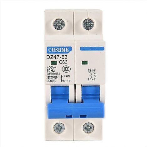 Disjoncteur miniature 2P 63A AC400V, disjoncteur solaire photovoltaïque (PV) AC (RK) (1/5)
