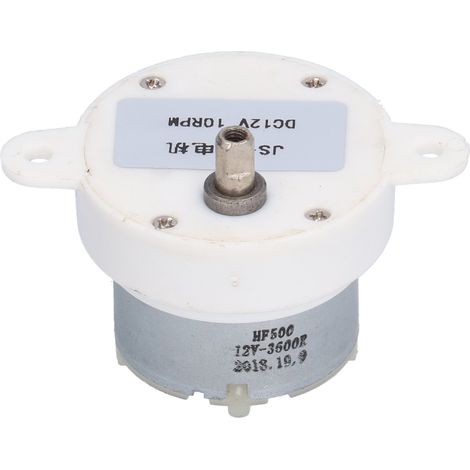 Moteur à engrenages JS-40 DC12V 10RPM à vitesse lente pour machines financières, bureautique et autres (1/5)