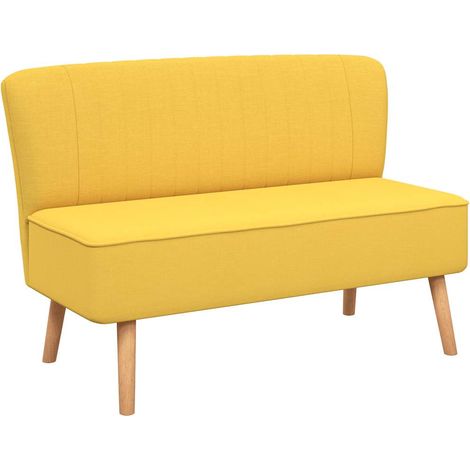 Sofa Stoff 117x55,5x77 Gelb vidaXL (1/5)