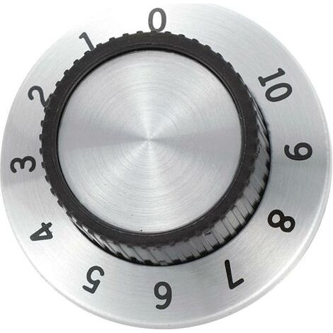 Bouton compte-tour avec graduations aluminium (Ø x H) 36.8 mm x 14,8 mm RN- 114A 1 pcs. S479891 (1/3)
