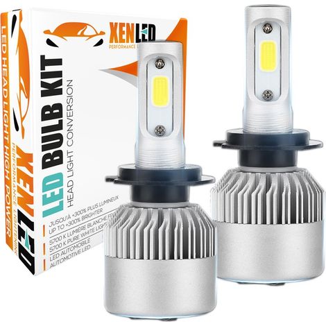 2 x Ampoules H7 LED HeadLight 75W - 6500K - 8000 Lumens - xenled (1/5)