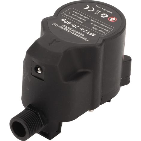 MT242080P DC 24V Pompe de Surpression de Pression D'Eau Petit Surpresseur de Douche Pompe à Eau de Recirculation à Faible Bruit Entièrement Automatique (Prise UE) (1/5)