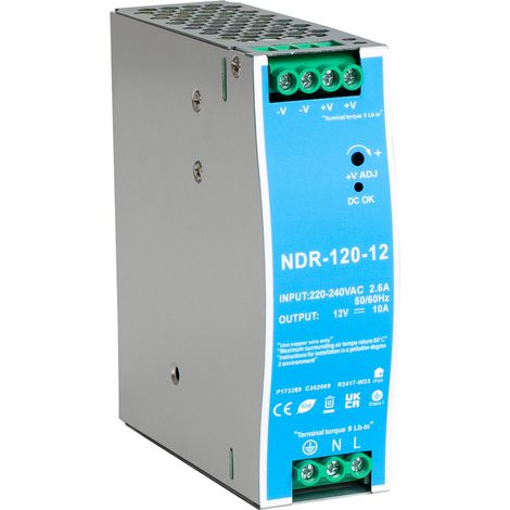 Netzteil 12V DC für DIN-Schiene 120 W (1/2)
