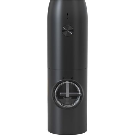 Moulin à Poivre électrique Rechargeable, Moulins Sel Poivre Automatique avec Lumière LED Blanche, Grossièreté Réglable, Opération à Une Main, Idéal pour Cuisine, Restaurant, BBQ, Camping (1/4)