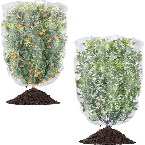 Filet anti-insectes, filet de protection pour arbres fruitiers, réutilisable, utilisé pour protéger les plantes (60x80cm). (1/5)