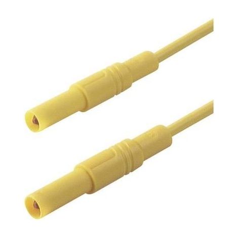 Hirschmann Test & Measurement MLS SIL GG 100/1 Puntali di sicurezza Spina a banana 4 mm Spina a banana 4 mm 1.00 m Gial