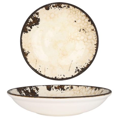 6 x assiettes creuses DALLAS - 20cm - Porcelaine - Rinart