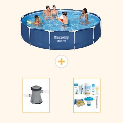 Bestway Bestway Steel Pro Ronde - 396x84 cm - 3-pièces S22314 (1/3)