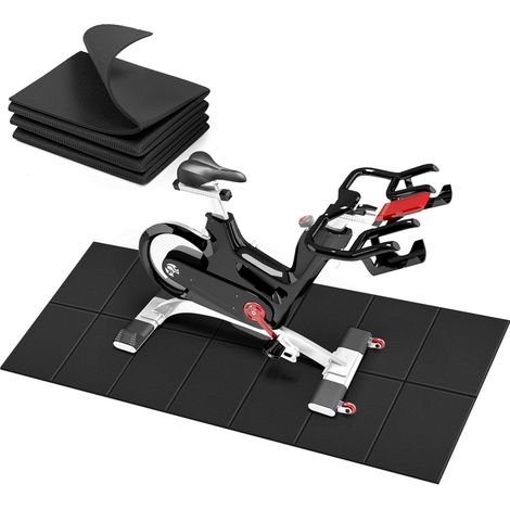 Tapis de protection du sol pour équipements sportifs, insonorisant, imperméable, facile à nettoyer, tapis en PVC de 6 mm, 173 x 61 x 0,6 cm, tapis de gymnastique pour tapis de course, yoga, vélo