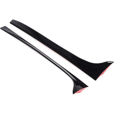 Paar Heckspoilerflügel in Hochglanzschwarz, passend für Mk5 6R 6C Standard 2009-2017 (1/5)