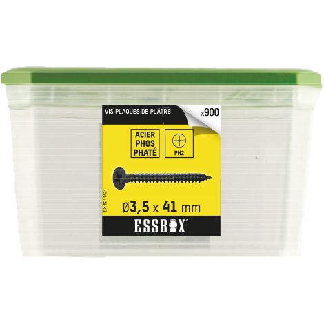 ESSBOX SCELL-IT Schraube Gipskarton - Ø3,5 mm x 41 mm - Packung mit 900 Stück - EX-5211421