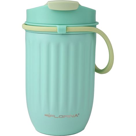 Mug isotherme en acier inoxydable frappé 360 ml menthe (1/3)