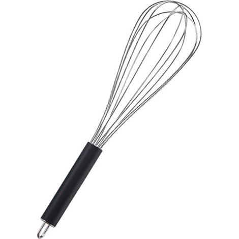 Fouet Ballon - En Acier Inoxydable 430 - Poignée En Silicone Souple - Pour Mélanger Œufs Sauce Pâte À Gâteau Crème - 1 Pièce (1/5)