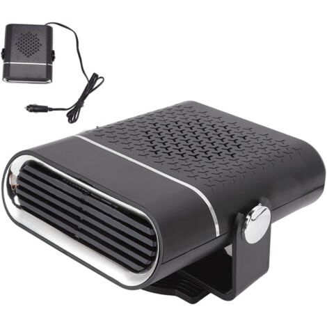 360 Grad drehbare Autoheizung, schnelles Aufheizen, tragbarer Zigarettenanzünder-Defogger, Defroster für LKW, 24 V, Schwarz (1/4)