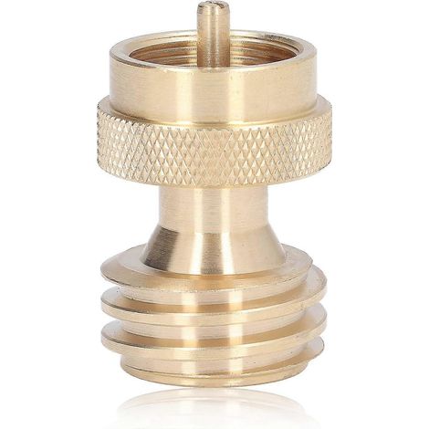 Propangastankadapter, kleines Messing-Propangas-Nachfüllventil, Gastankkonverter für Camping