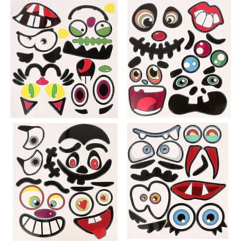 8 pegatinas de calabazas de Halloween, pegatinas para fiestas de Halloween, decoraciones de calabazas (1/4)