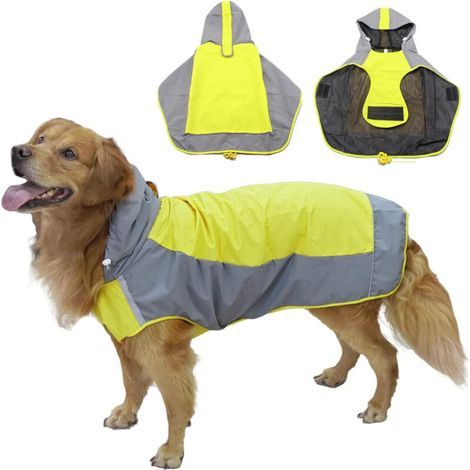 [JAMAIS UTILISÉ] Manteau de pluie pour chien avec capuche (1/4)