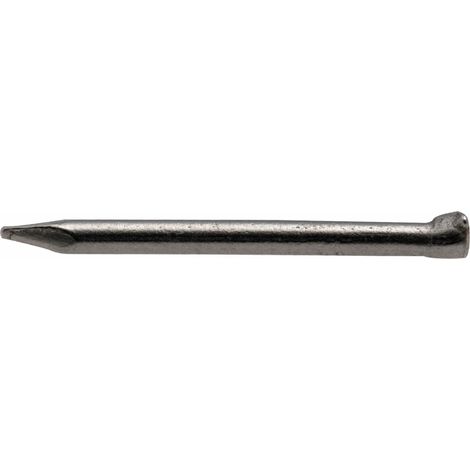Pointe en acier poli Viswood à tête d'homme 1x15 mm (Boite de 80g)