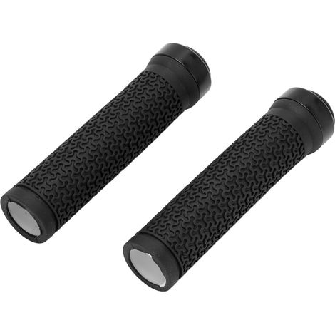 Paar rutschfeste Gummigriffe für den Lenker von Rennrädern und Mountainbikes, schwarze Ersatzteile (1/5)