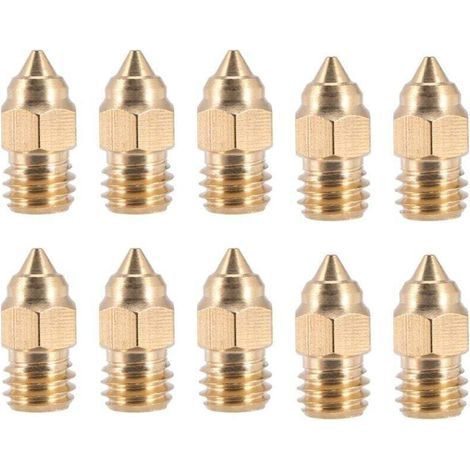 10 PièCes SéRies -6 SE 0.4 MM Buse Hotend Buses pour -10 V2 -3 -5 SéRie D'Imprimante 3D (1/4)