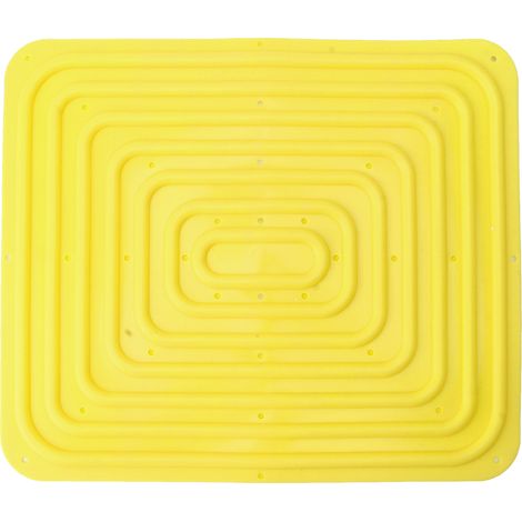 Nid de poule en silicone jaune, tapis de protection pour poulailler, facile à nettoyer, antidérapant, doux pour volailles (1/5)