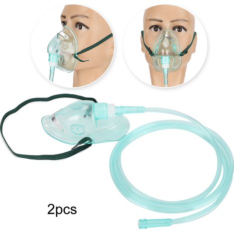 Masque Facial à Oxygène 2 Pièces - Professionnel et Jetable pour Thérapie à Domicile (1/5)