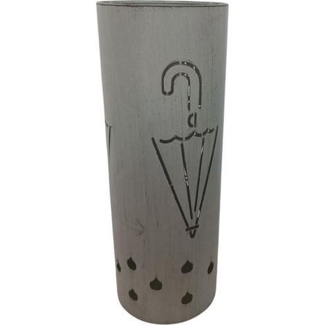 Umbrella Stand - Metal - L19 x W19 x H49 cm - Grey