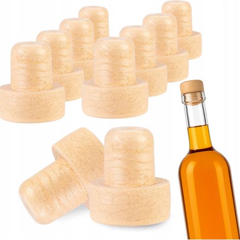50 esquineras para botellas de vino, sidra y licores, 18,5 mm, cierre tipo hongo.