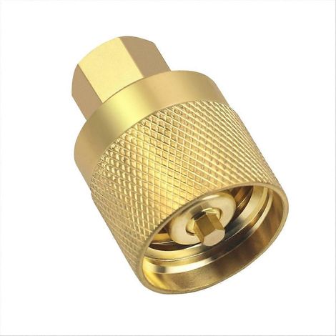 RE7141F Gabelstapler-Propangastank-Anschluss Gabelstapler-Anschlussbuchse Verbindungsstück Adapterventil T Gold (1/5)
