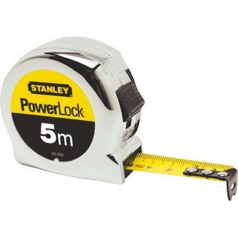 Stanley 0-33-552 Micro Powerlock Tape Measure 5m Metric Only STA033552