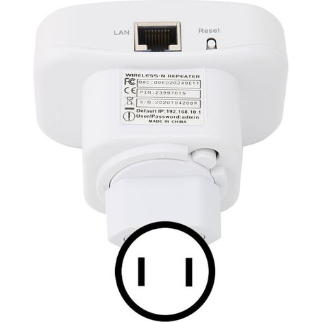 Amplificatore WiFi portatile, estensore di segnale ad alta velocità, facile installazione, spina USA 100-240V (1/4)