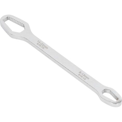 Clé universelle multifonctionnelle double extrémité, outil de réparation en acier, gain de temps, diamètre 8 mm, longueur 270 mm, poids 250 g